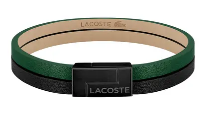 Lacoste LACJ2040074 Bilezik Siyah / Yeşil