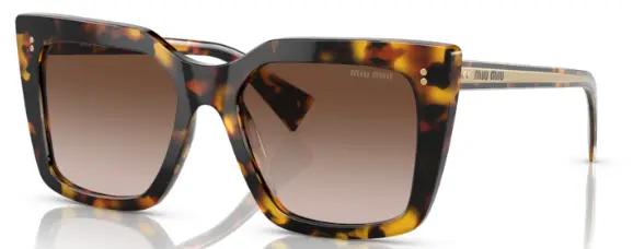 Miu Miu MU02WS Kahverengi VAU6S1 CR39 Organik 1.5 Güneş Gözlüğü