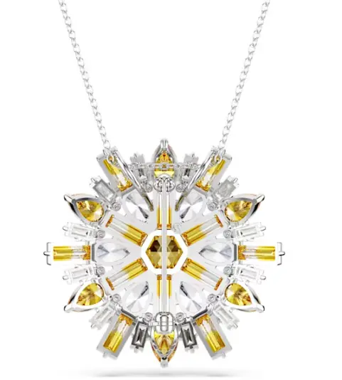Swarovski SW5679947 Idyllia Kolye Ucu ve Broş Gümüş Flower