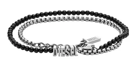 Diesel DJDX1542-040 Bilezik Siyah/Gümüş