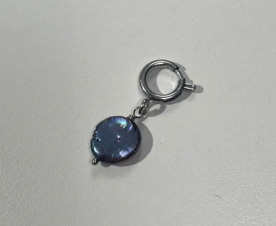 Kiena SYB01CH Charm Siyah Siyah Barok İnci