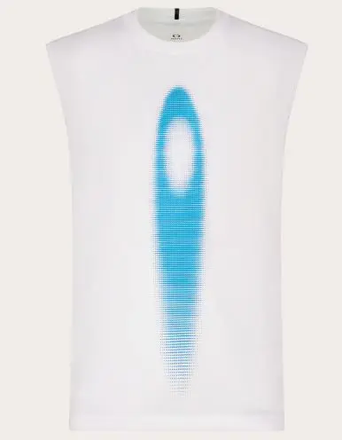 Oakley FOA406873 Tank Top Beyaz 100 Ellipse Sun Tank