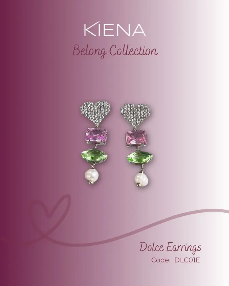 Kiena DLC01E Kupe Renkli Dolce Küpe