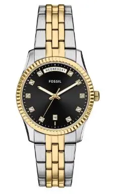 Fossil FES5458 Gümüş/Altin Kol Saati