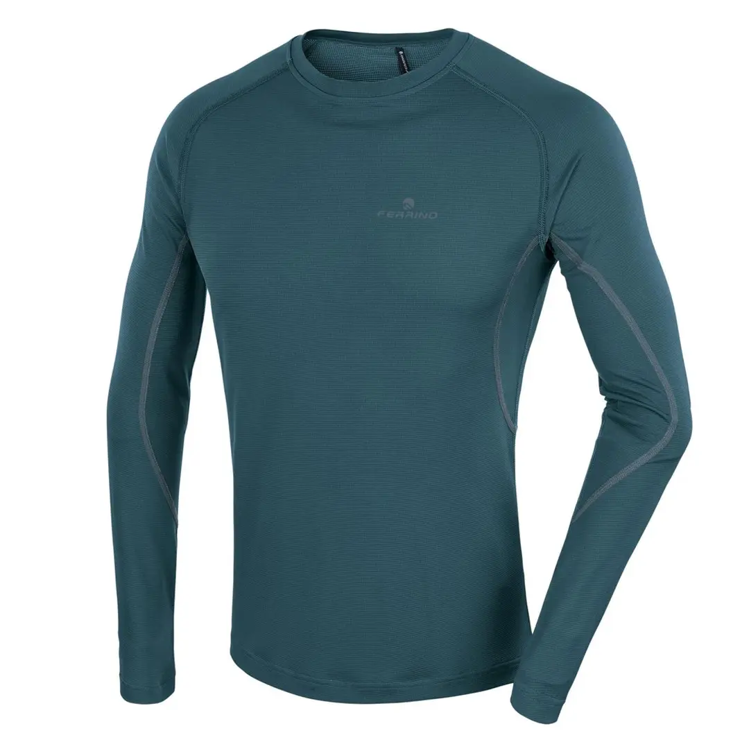Ferrino Weisshorn Erkek Uzun Kollu T-Shirt - Çelik