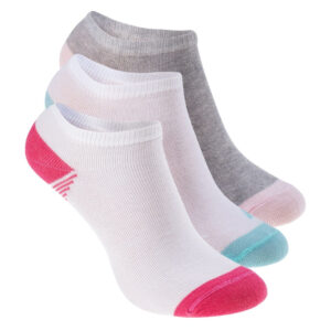 Martes Morne Low Pack Jr Çocuk Çorap Seti Gri/Beyaz/Pembe/Mint